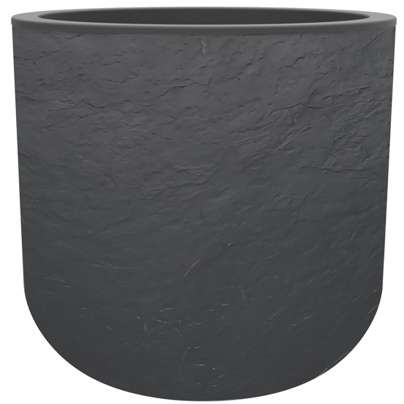 EDA jardinière VOLC, plastique aspect pierre calcaire, 67 litres, 485 mm